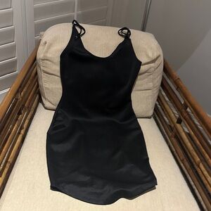 Revamped Black Strappy Dress